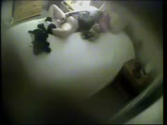 Watching animal porn while secretly masturbating with my sultry wife's aunt once more